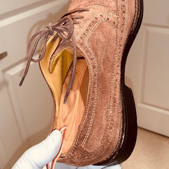 Cole Haan Wingtip Suede Oxford Shoes. - Picture 7 of 14